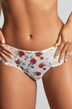 Panache Nina Brazilian brief in English Rose, featuring a soft fabric and stylish bikini cut.