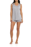 Spring Tile Lace Trim Tee & Shorts (Pewter) Available in size 2XL only