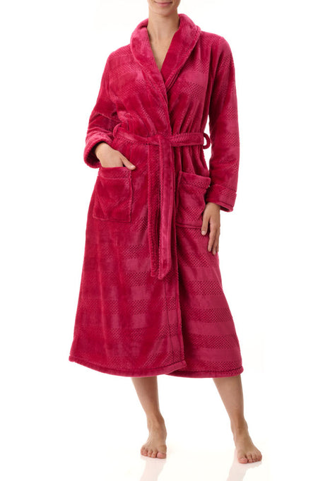 Samantha Wrap Dressing Gown (Dusty Rose)