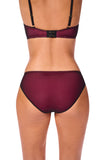 Black and pink bikini brief by Amoena, size 12, featuring a feminine design