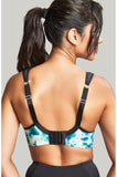 Panache UW Sports Bra in Digital Bloom, designed for larger cup sizes, featuring a supportive and stylish design.