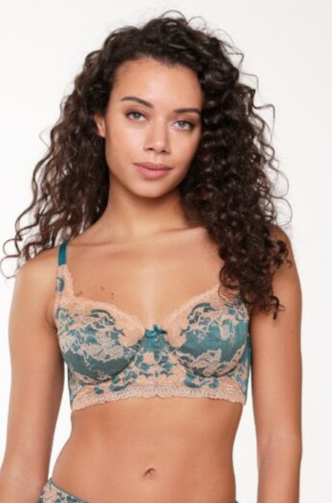 Lindy Long Line UW Bra (Deep Lake) Available in sizes 14C, 16C and 10D only