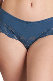Teal Bendon Alice boyleg briefs with lace detail, available in sizes S and XL