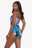 Flora Aura One Piece Swimsuit (Black Multi) Available in size 14 only