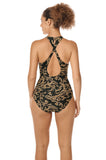 Sri Lanka Swimsuit (Black & Gold)