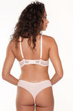 Rose gold Lingadore Art G-String in delicate lace detail, size XL