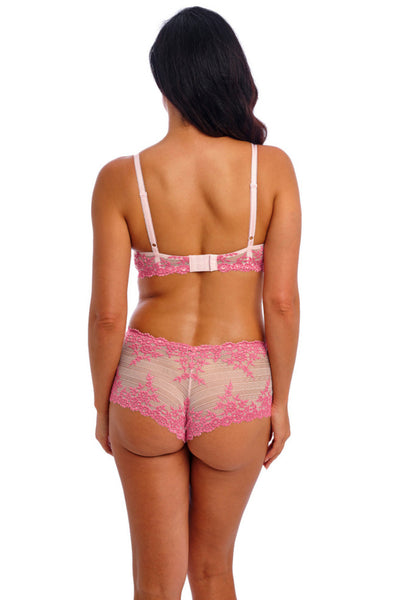 Wacoal Embrace Lace Boyshort Rose - Floral Lace Hotpant XL