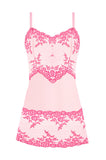 WACOAL Embrace Lace Chemise Rose - Lightweight Mesh Lingerie
