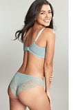 Panache Ana Brazilian Brief Blue Ash Rose - Delicate Lace