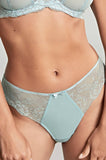 Panache Ana G-String Blue Ash Rose - Stretch Lace Thong