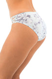 Caroline Floral Mint Briefs - Swiss Embroidered Underwear