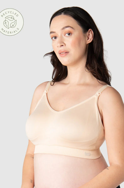 Hot Milk My Everyday Multifit Nursing Bra in black, wire-free design, size XS
