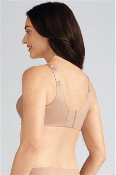 Nude wire-free bra in size 24D by Amoena, designed for comfort and breast care