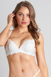 My Fit Lace UW PU Bra (White) Available in size 12B only
