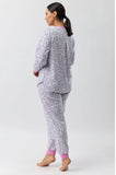 Flowerette Cotton Ski PJ Set (Pink)