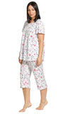 Schrank Cotton Butterflies PJ Set White Short Sleeve  Available in size 18 only