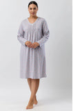 Paisley Crochet Cotton Nightie (Pink)