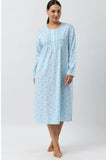 Aqua mid-length nightie by Schrank, sizes 18-26, featuring soft fabric and a comfortable design
