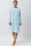 Fleur Embroidered Nightie (Aqua) Available in sizes 18-26