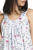 Schrank Cotton Butterfly Nightie Blue Sleeveless Size 16