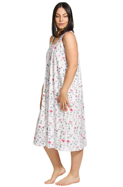 Schrank Cotton Butterfly Nightie White Sleeveless - Size 10 only