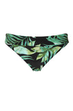 Bali Fold Palm Print Bikini Briefs - Flattering Tropical Bottom Size 8