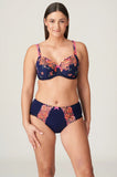 PrimaDonna Devdaha Brief Velvet Blue Lace - 4XL Plus Size