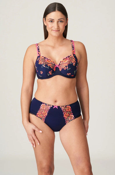PrimaDonna Devdaha Brief Velvet Blue Lace - 4XL Plus Size