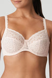 Silky tan Primadonna I Do Uw Bra in D cup, featuring smooth fabric and adjustable straps, available in multiple sizes.