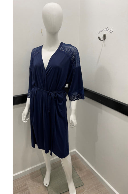 Lace Nightie (Marine Blue) Available in size S only