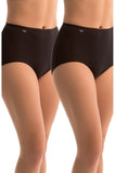 Sloggi Full Brief 2 xpack (Black, White or Fresh Powder)
