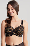 Sabrina UW Bra (Black & Gold)