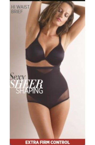 Shapewear Extra Firm Sexy Sheer Shaping High Waist Brief Lacy