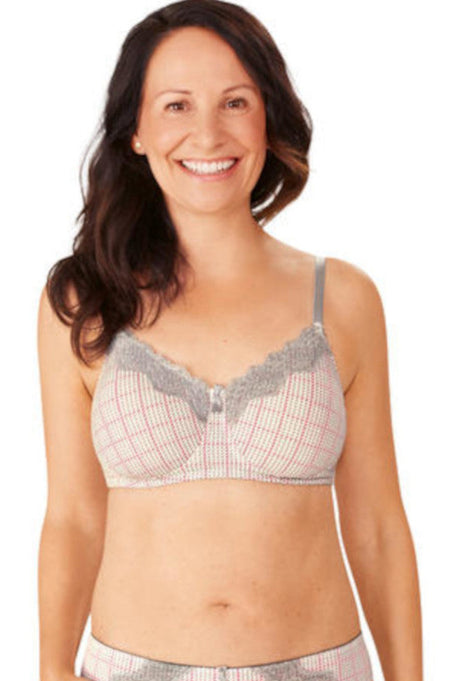 Hot Milk Ambition Triangle Maternity Bra Shell Pink - Magnetic Drop Cups Available  in size 8D only