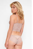 Lingadore Elegance Wirefree Lace Bralette Crop Top - Bark