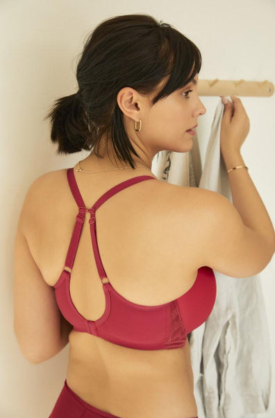 Cari UW Spacer Bra (Raspberry) Available in size 10H – Not Just Bras