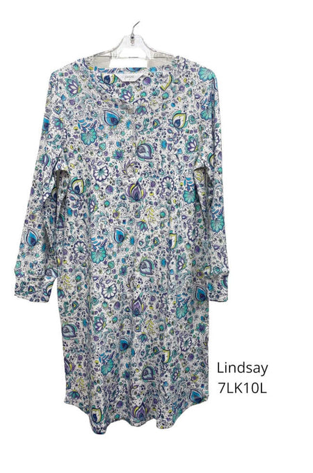 Britney Fleur Royal Viscose Pajama Set - Ski Pants & Top L/2L