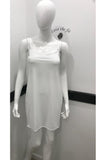 Reversible Slip Dress White - Dual Neckline Polyester Spandex