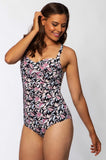 Night Flower One Piece Swimsuit (Floral) available in size 20 only
