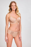 Panache Cari Seamless Bikini Brief Champagne - Embroidered