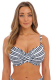 Sunshine Coast Bikini Top (Navy & White) Available in size 14DD only