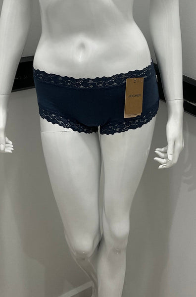 Jockey Parisienne Boyleg Briefs (Navy) Available in size 16 only - Not Just Bras