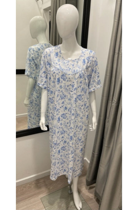 Britney Fleur Royal Viscose Pajama Set - Ski Pants & Top L/2L