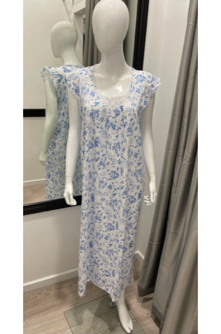 Britney Fleur Royal Viscose Pajama Set - Ski Pants & Top L/2L