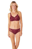 Karolina Brief (Red & Nude)  Available in size 18 only
