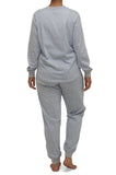 Annabelle Cotton Ski Pajama Set Pale Blue Floral Size 20