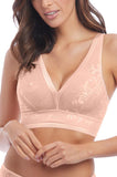 Nude WACOAL Net Effects Bralette crop top in size 10 with delicate lace detailing and adjustable straps.