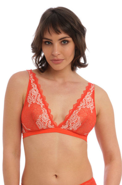 Lace Perfection Wirefree Bralette (Fiesta) Available in sizes L-XL