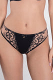 Perla Thong (Black & Nude)