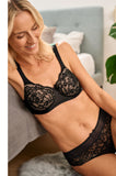 Kyra Wirefree Padded Bra in black and nude, sizes 10A and 10B by Amoena
